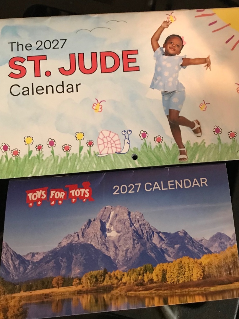 2027 planners set of 2 Portable Desk Pocket Wall Calendars 2026